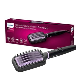 PHILIPS Hair Straightener Brush - 5X Better Frizz Free Hair In 5Min